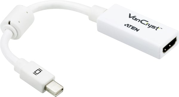 ATEN mini DisplayPort til HDMI-adapter, ha-ho, 0,19m, hvit
