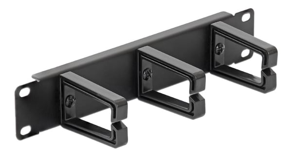 DeLOCK 43342 10" kabelhåndteringspanel, svart