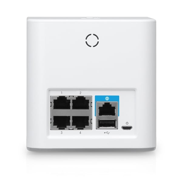 Ubiquiti AmpliFi Home Router, 2x Mesh Points, Plug and Play, opptil 5 Gb/s, hvit
