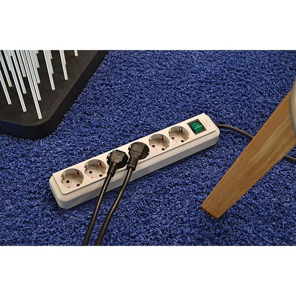 brennenstuhl Extension socket Eco-Line 3-Vei 3.00 m Hvit - Beskyttende Kontakt TYPE F