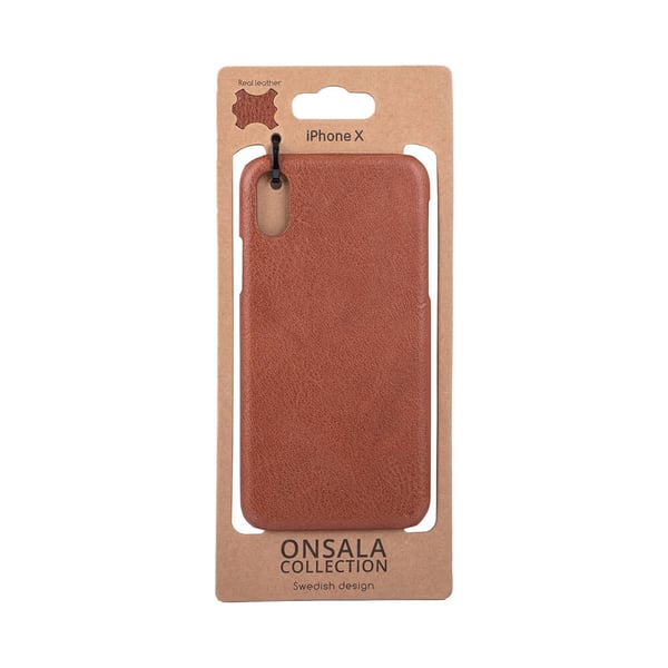 Onsala COLLECTION Suojakuori   Nahka iPhoneX/Xs Ruskea