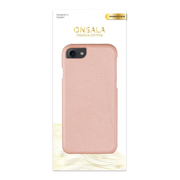 Onsala COLLECTION Suojakuori  Nahka iPhone 6/7/8/SE 4,7" Pinkki
