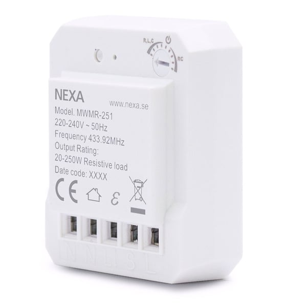 Nexa MWMR-251: Kan dimmes med støtte for Smart Mode