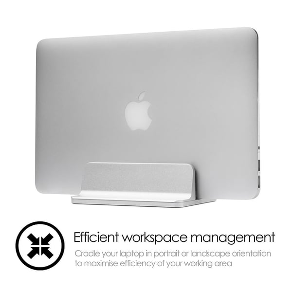 Desire2 Bordstativ for Mac/Ultrabooks Justerbar Aluminiun Sølv