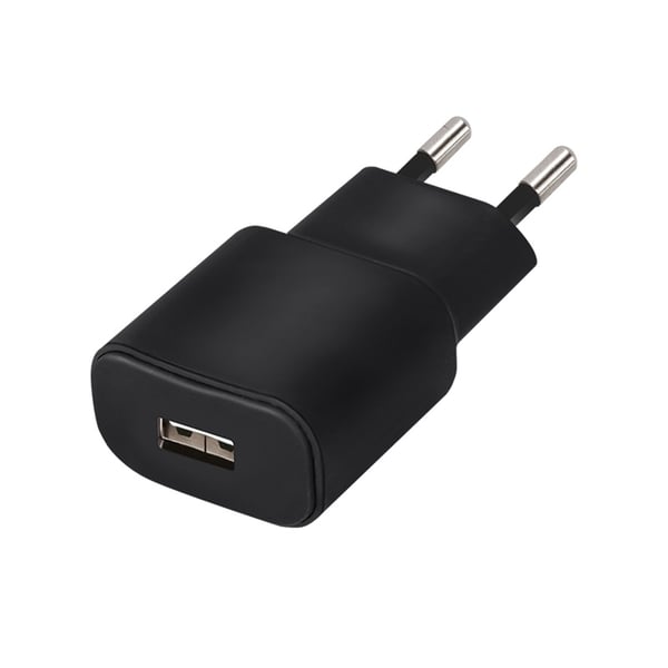 Forever-seinälaturi USB-A, 3A, musta