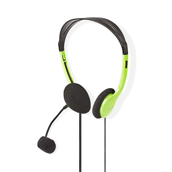 Nedis PC-hodesett | On-Ear | Stereo | 2x 3.5 mm | Fold-Away Mikrofon | Grøn
