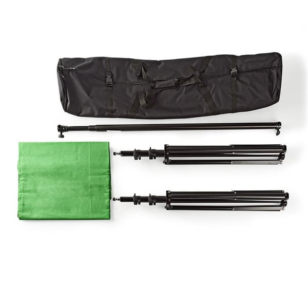 Nedis Foto Studio Bakgrund Set | 1,90 x 2,95 m | Resväska ingår | Tripod ingår | Svart | 1 st