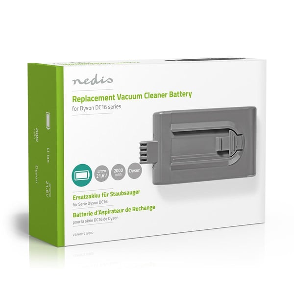 Nedis Støvsuger Battery | Egnet for: Dyson DC16 | Li-Ion | 21.6 V DC | 2000 mAh | 43.2 Wh