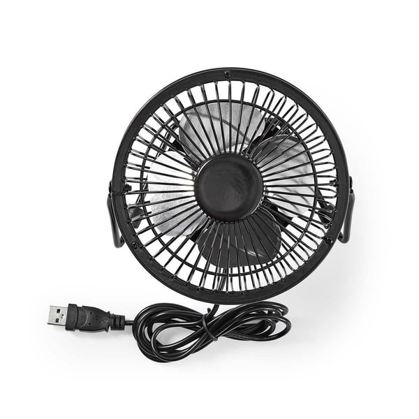 Nedis Bord-vifte | USB-Strøm | Diameter: 100 mm | 3 W | 1-girinnstilling | Sort