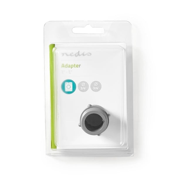 Nedis Slangeadapter | 3/4'' | 3/4'' | Plastik | Grå