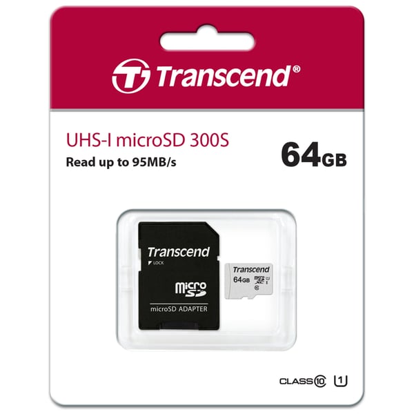 Transcend microSDXC  64GB U1 (R95/W25)