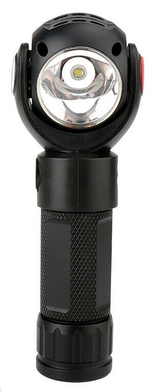 Oppladbar T6 + COB LED 360° roterende lommelykt med magnet