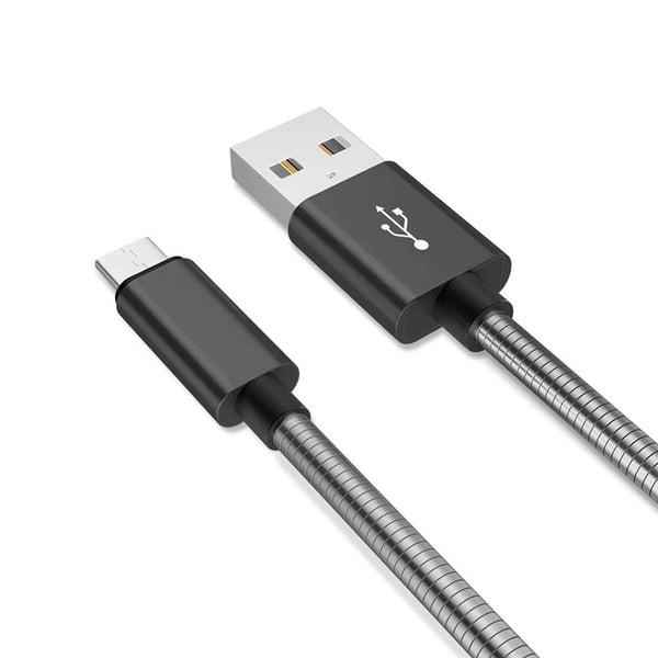 NORDIQZENZ Micro-USB-kabel i metall, 1 m