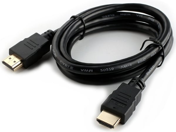 NORDIQZENZ HDMI-kabel, høyhastighets premium, 4K, HDMI 2.0, 2 m, svart