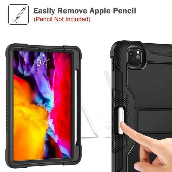 Etui til iPad Air 4 2020 med penholder, Sort