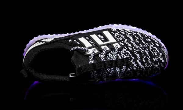 LED Sneakers med snøring strl 32, Svarte