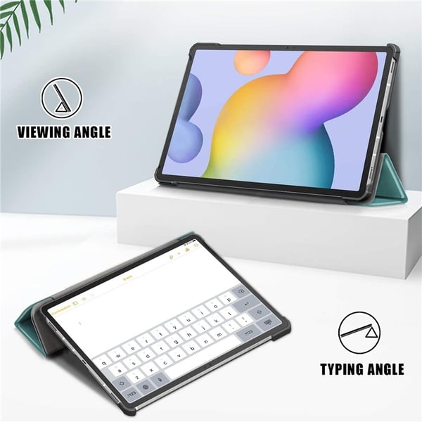 Tri-fold etui med stativfunksjon for Galaxy Tab S7 11"", Grønn