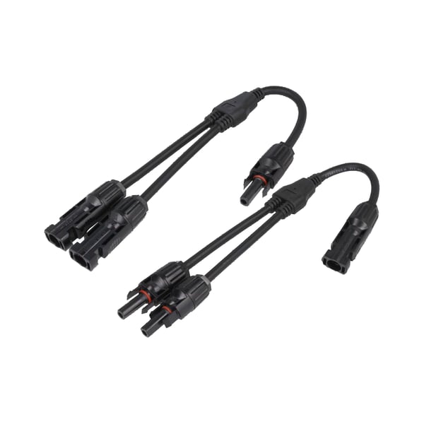 Solcelleforbindelse MC4, Y-adapter 2 til 1