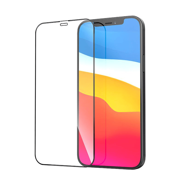9H karkaistua lasia näytönsuoja iPhone 13, Musta
