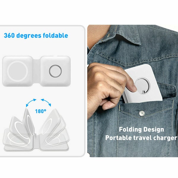 Dobbel magnetisk trådløs lader