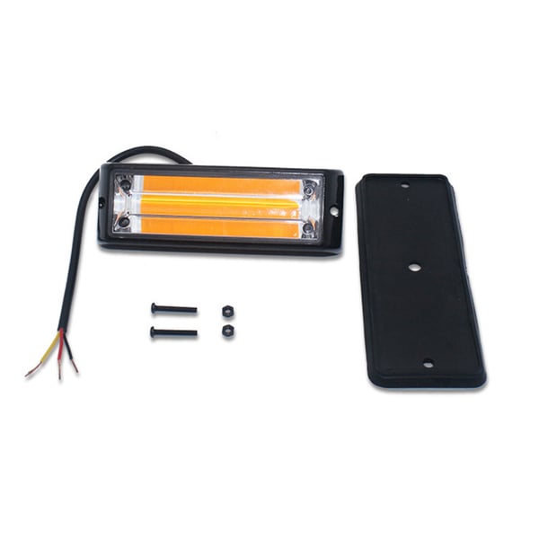 Advarselslampe CoB LED til Bil 12-24V, Hvidt lys