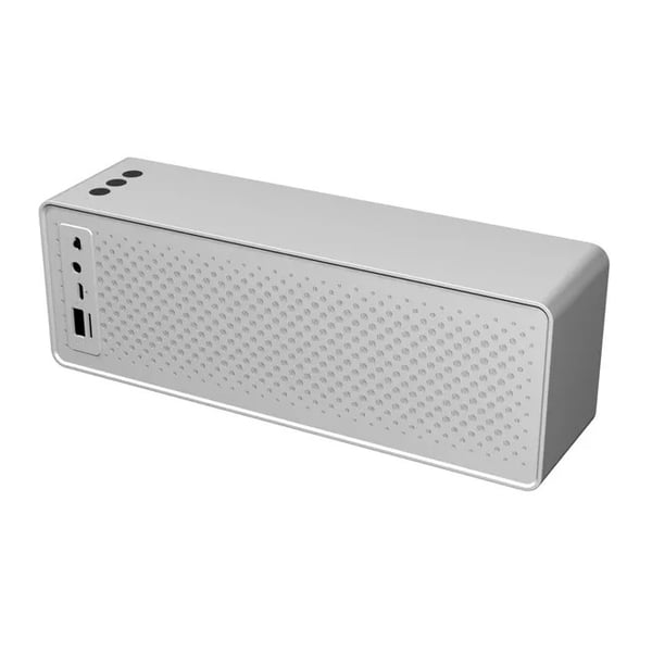 Bluetooth-højttaler, sølv med graffiti