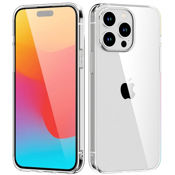 TPU-mobiletui til iPhone 15 Pro, gennemsigtigt