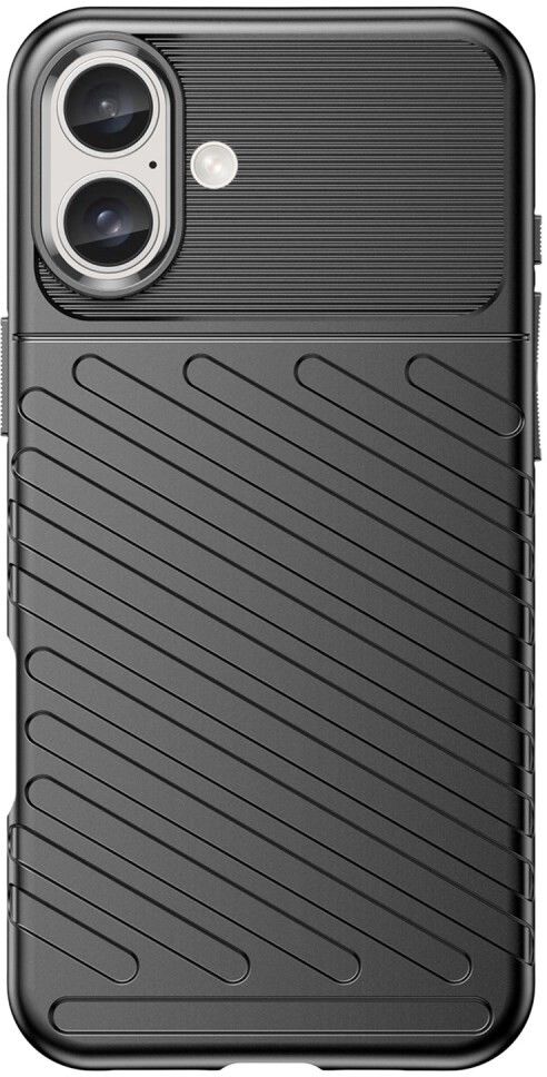 TPU matkapuhelimen kotelo iPhone 16, musta