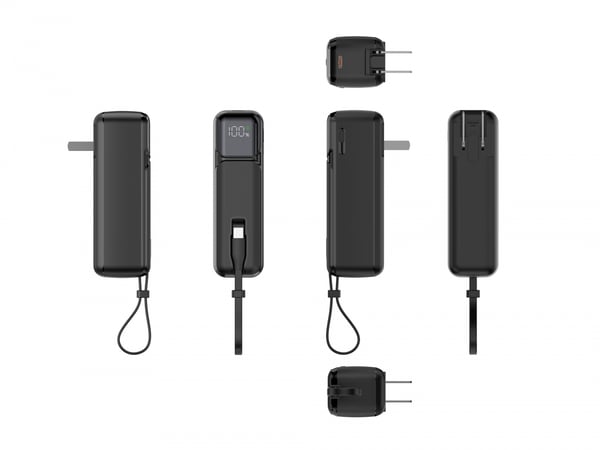 Powerbank vægoplader (US) 5000mAh