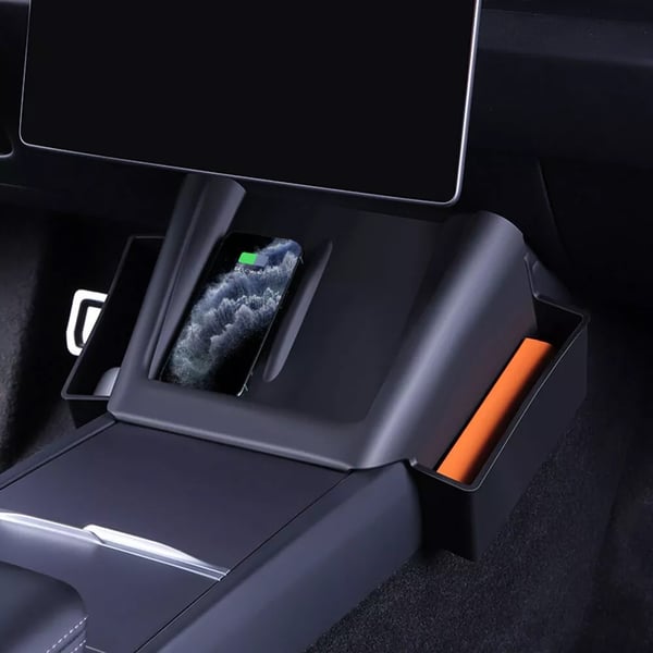 Cover til midterkonsol med opbevaring til Tesla Model 3