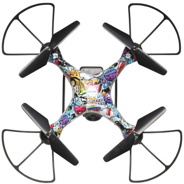 Denver Drone HD-kamera Stort batteri Høydeholder