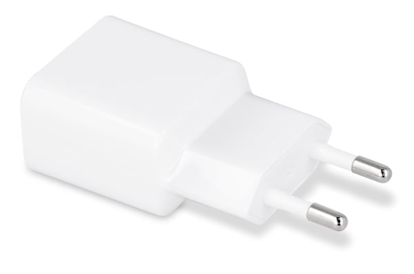 Maxlife USB-hurtigoplader + USB-C-kabel, hvid (2,1A)