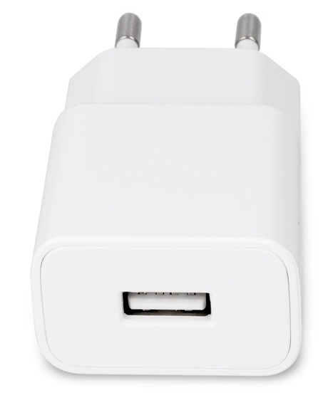Maxlife USB-hurtigoplader + USB-C-kabel, hvid (2,1A)
