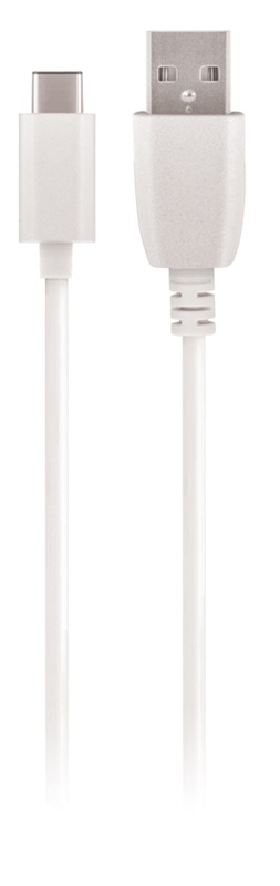 Maxlife USB-hurtigoplader + USB-C-kabel, hvid (2,1A)