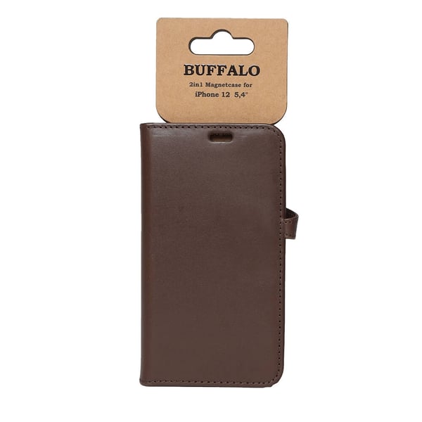Buffalo Mobilfodral 3 Kortfack Brun - iPhone 12 Mini