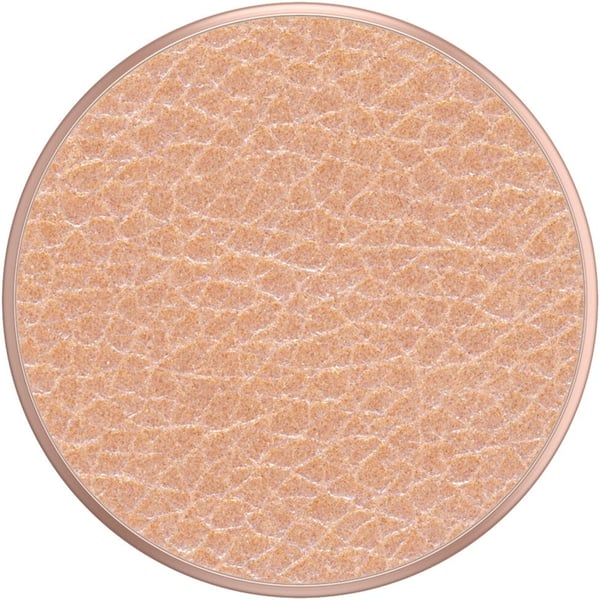 PopSockets Pebbled Vegan Leather Rose Gold Avtagbart Grip med stativfunksjon Premium