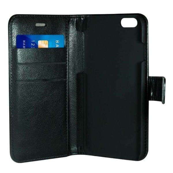 Radicover Strålingsbeskyttelse Mobiletui PU iPhone 6/7/8/SE Flipcover Svart