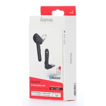 HAMA BT HF Mono MyVoice1300 Sort inkl USB Lader