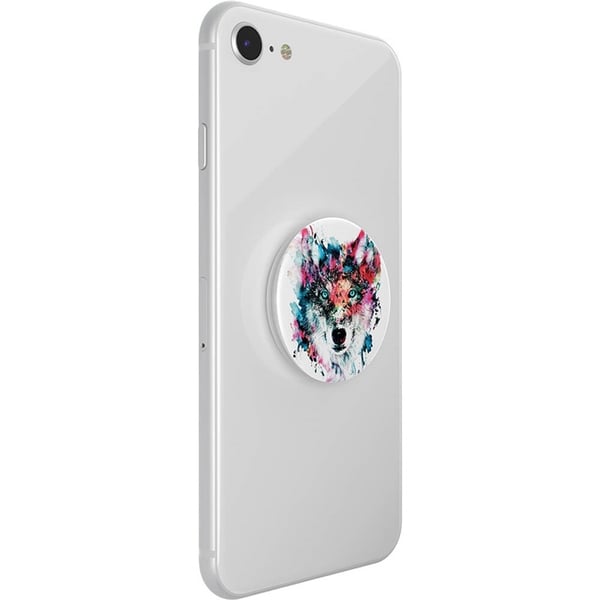 PopSockets Wolf Avtagbart Grip med Stativfunksjon