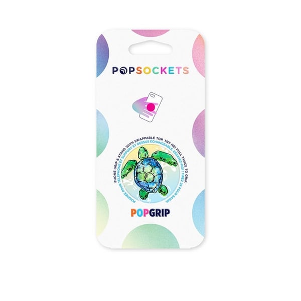 PopSockets Tortuga Irrotettava Grip Telinetoiminnolla