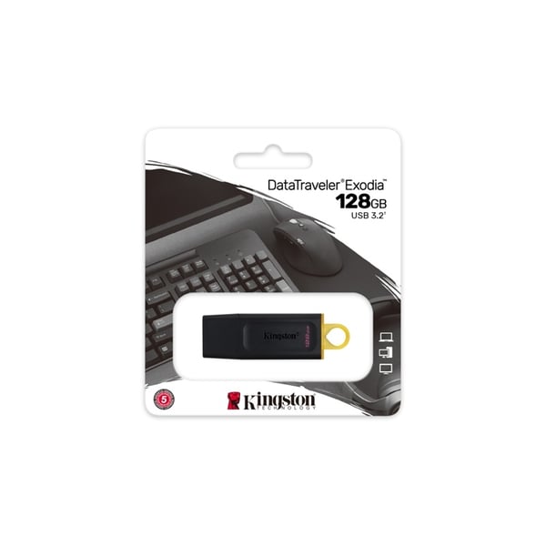 Kingston DT Exodia USB-minnepinne (128 GB | USB 3.2)