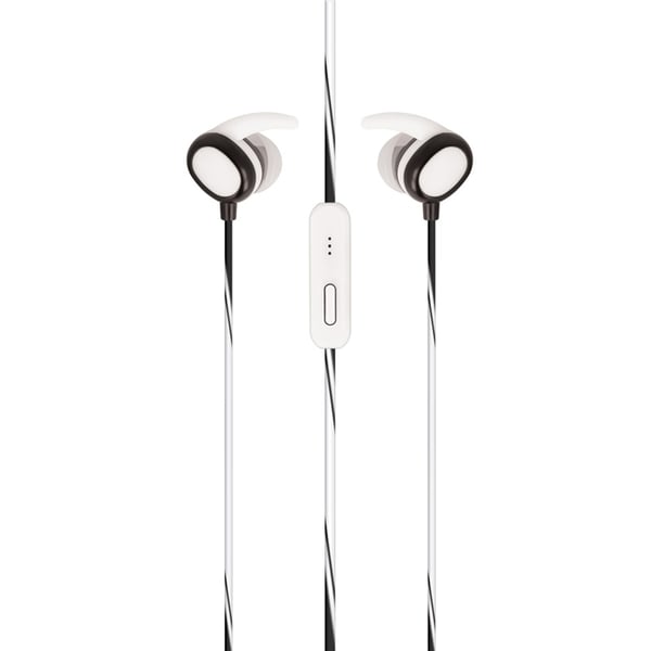 Setty Sport Headphones med sikker passform, hvit