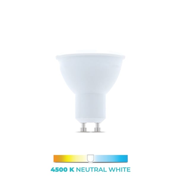 LED-Lampe GU10, 1W, 230V, 4500K, Nøytral Hvit