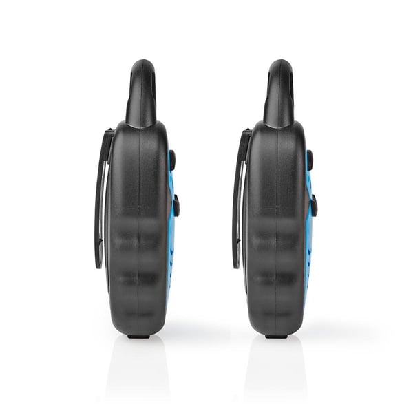 Nedis Walkie-Talkie Set | 2 håndsett | 3000 m | Antall frekvenskanaler: 3 | PTT | 180 min | Blå / Sort