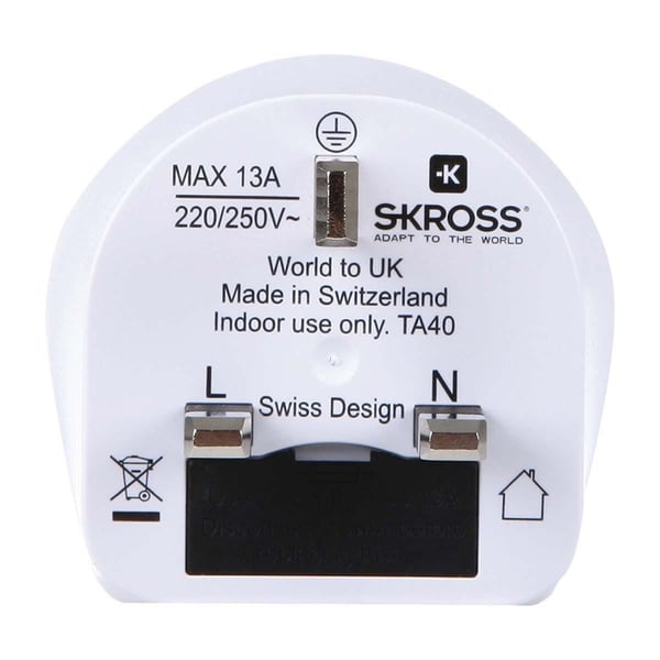 SKROSS Reise Adapter Verden-to-UK Earthed