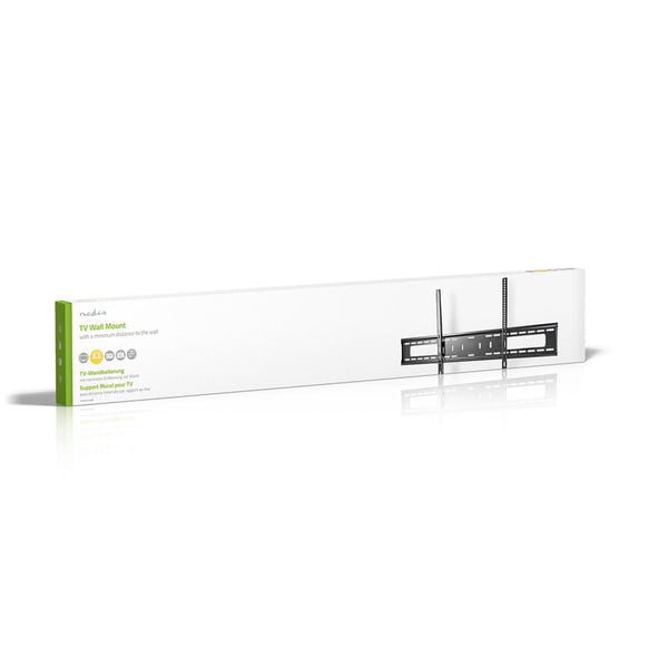 Nedis Fast TV Veggfeste | 60 - 100 " | Maximum skjerm vekt: 75 kg | Minimum vegg avstand: 30.5 mm | Metall / Stål | Sort