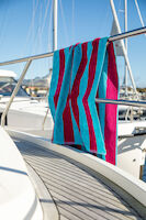 Lord Nelson Victory Strandhåndkle Cabana, turkis/keris, 80x160 cm
