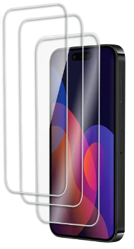 3-pakning Screen protector hærdet glas 2,5D til iPhone 15 Pro Max