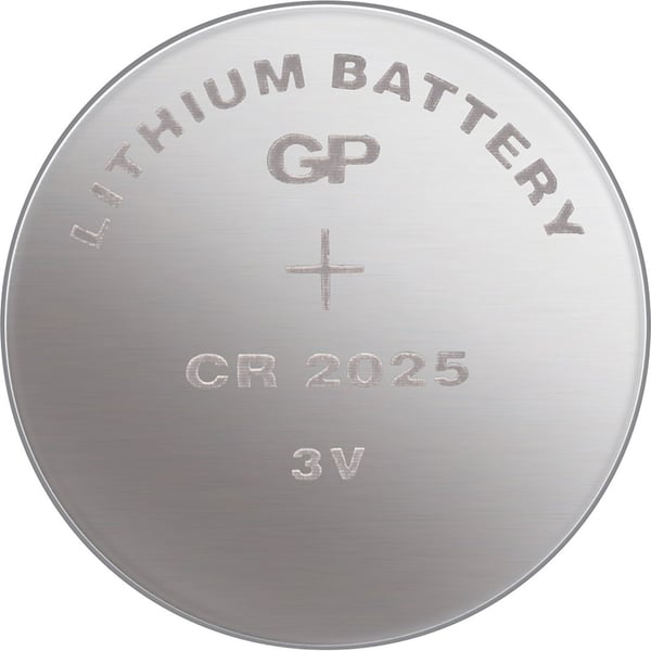 GP Knappcelle litium CR2025, 4-pakning