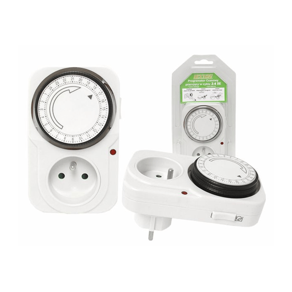 Analogt tidsur, 24 timer, 16A